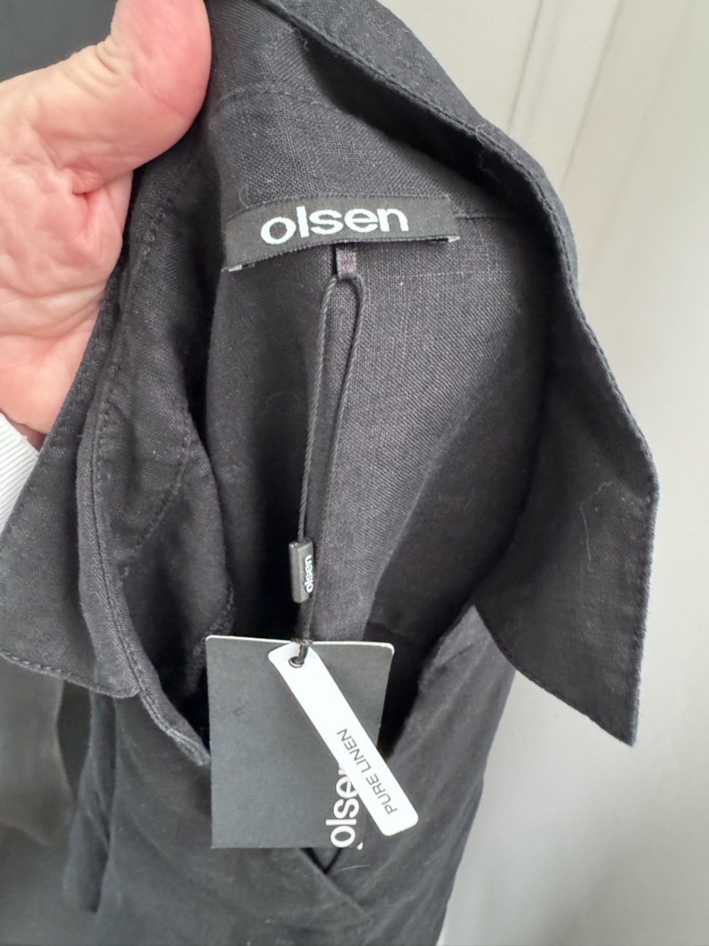 ❤️Olsen  Linen Short-Sleeve V-Neck Dress - Picture 4 of 4